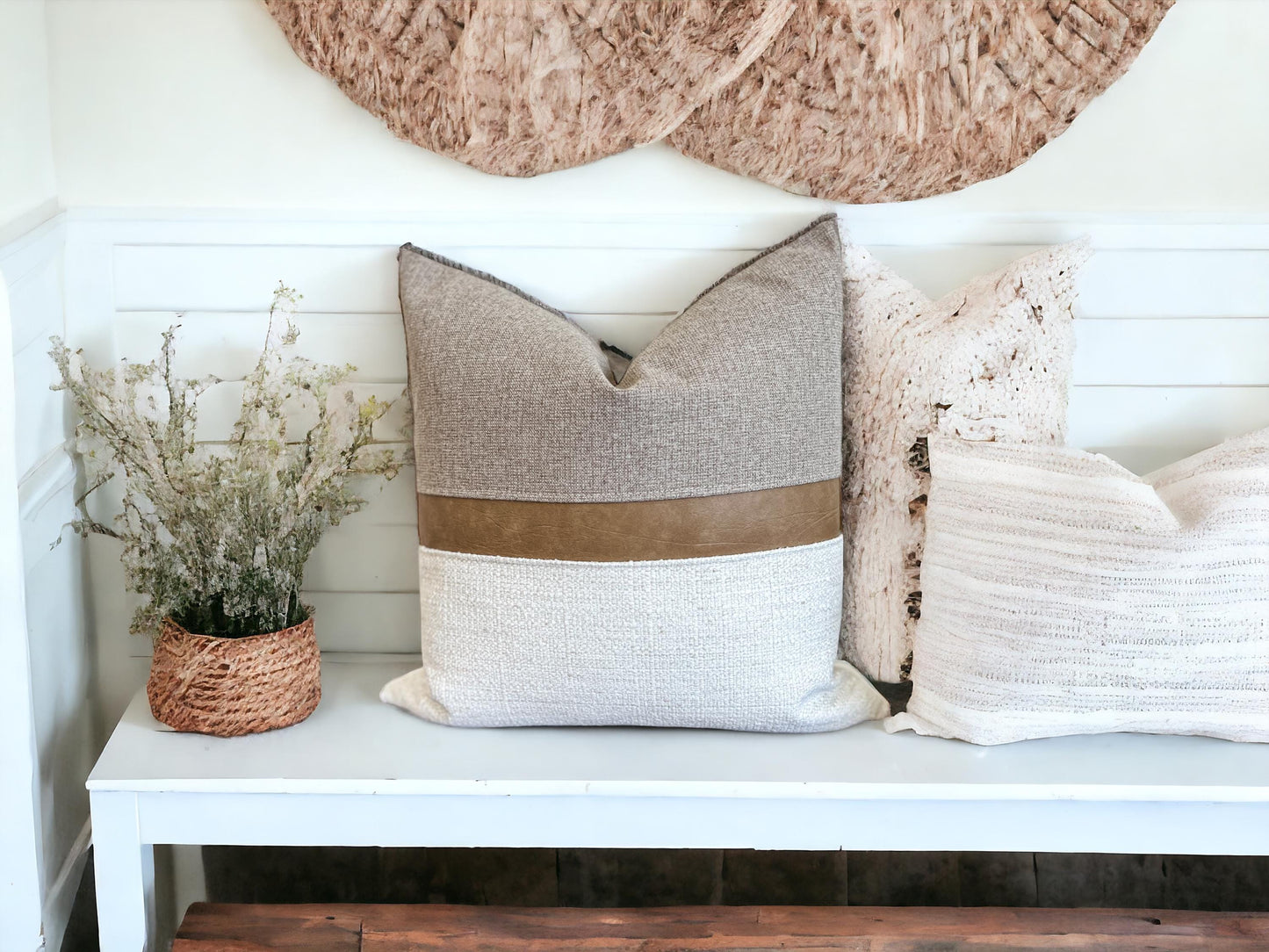 Neutral Handmade Decorative Throw Pillow Cover | Accent Pillow | Cozy Home Decor