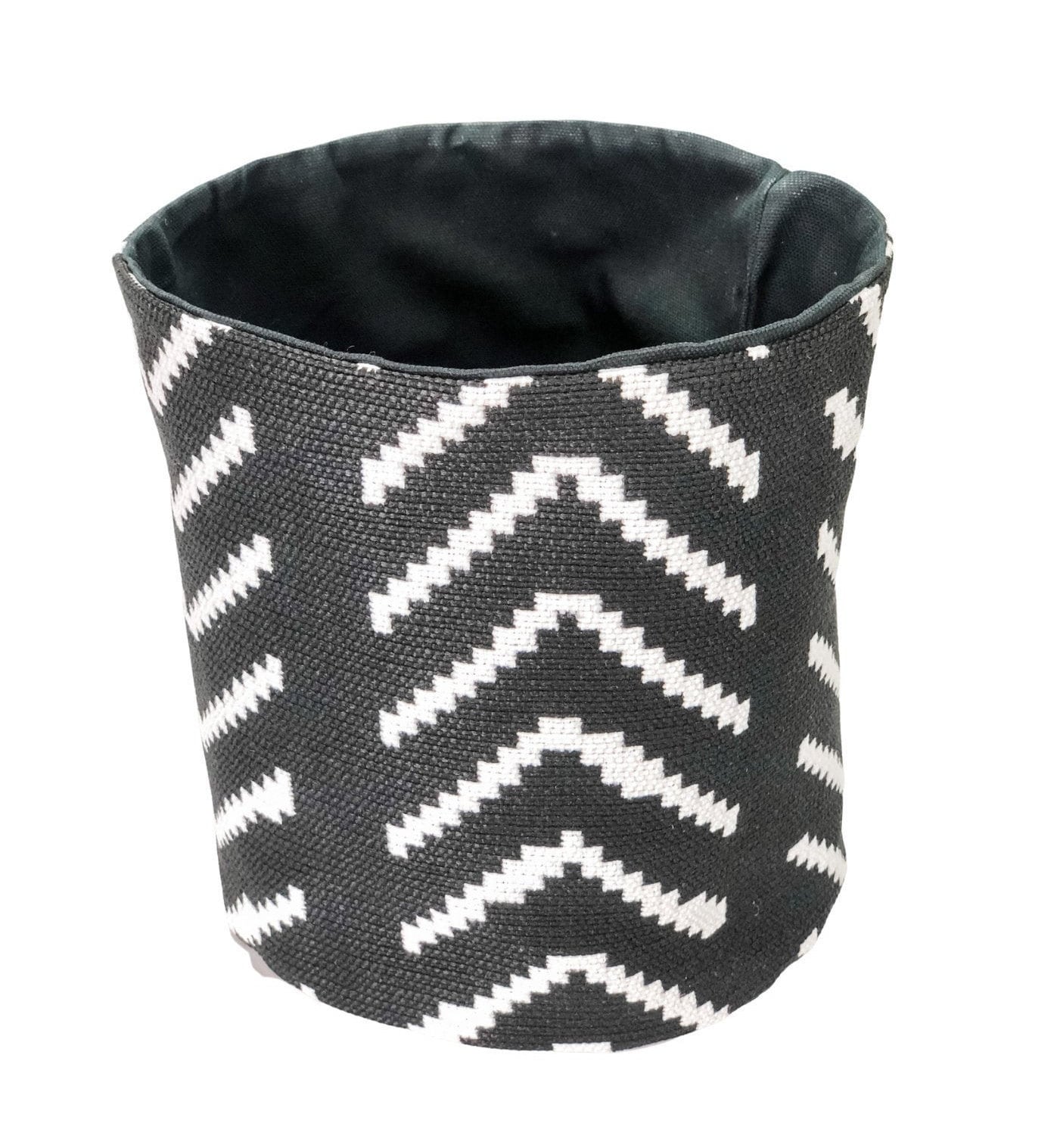 Black & White Arrow Storage Organizer: Plant Basket, Boho Farmhouse Decor