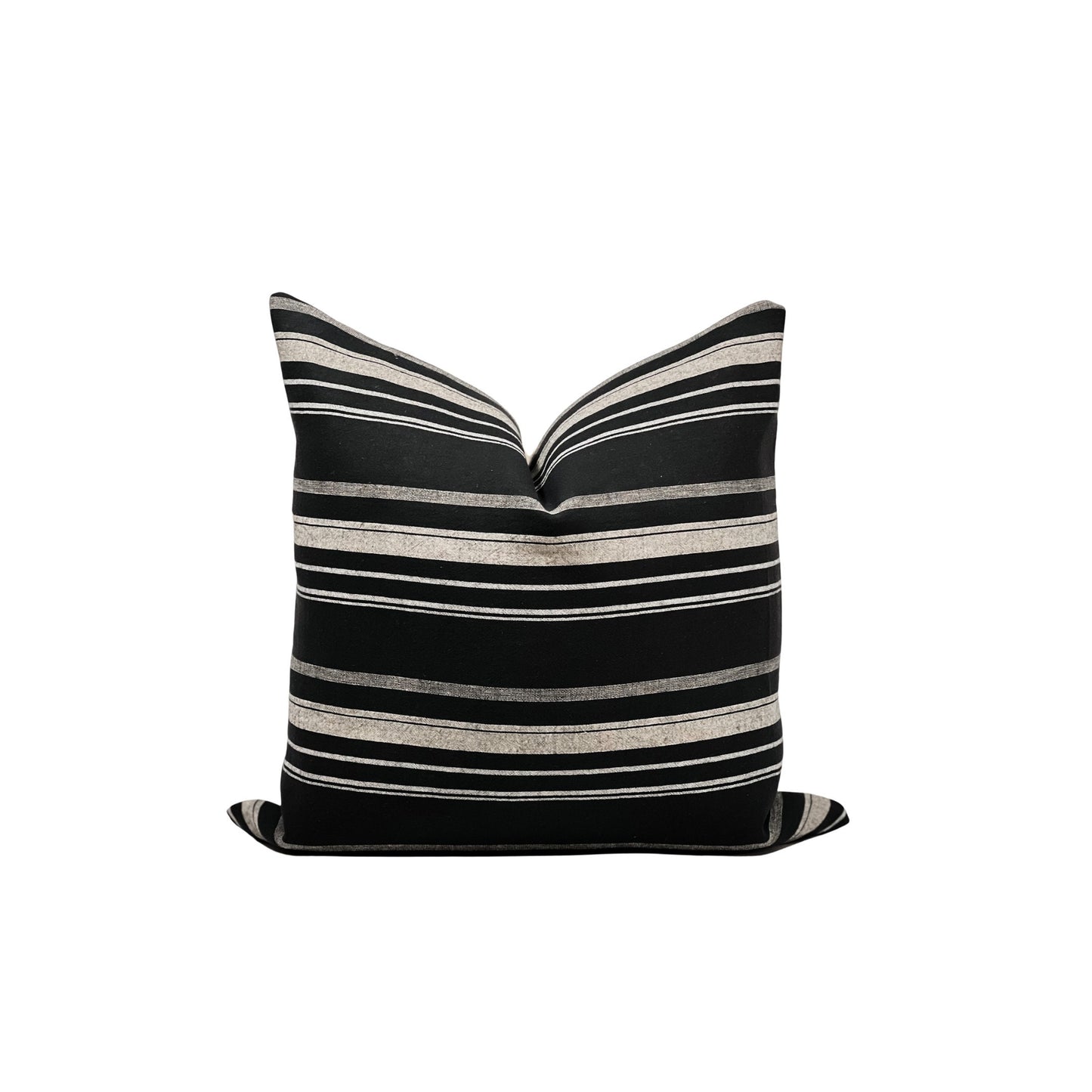 Farmhouse Throw Pillow Cover Set of 5: Linen Cushion Combo (22x22, 20x20, 14x20)