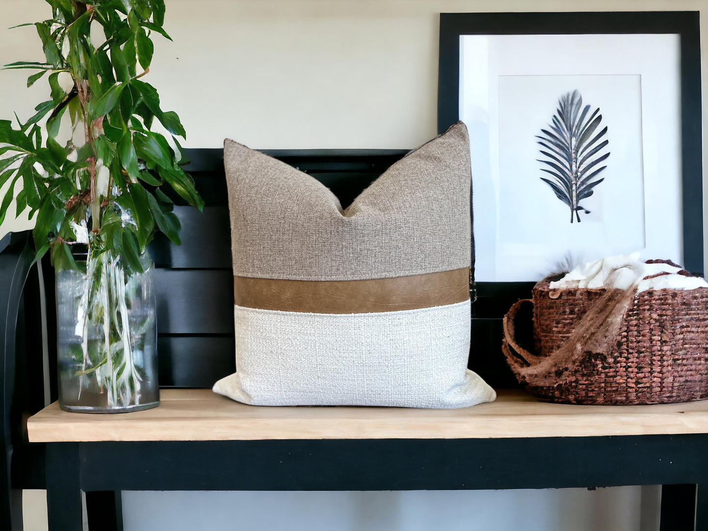 Neutral Handmade Decorative Throw Pillow Cover | Accent Pillow | Cozy Home Decor
