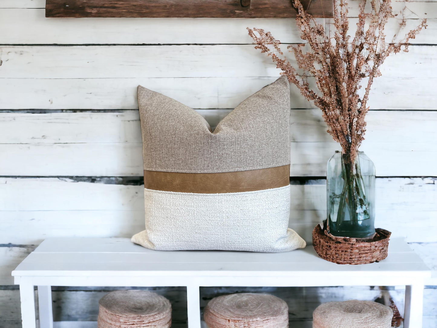 Neutral Handmade Decorative Throw Pillow Cover | Accent Pillow | Cozy Home Decor