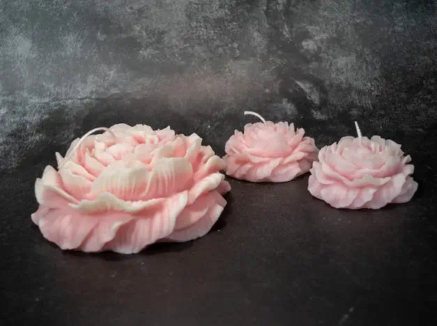 Huge Peony Candle - Premium Soy Wax Scented Candle for a Luxurious Home Ambiance