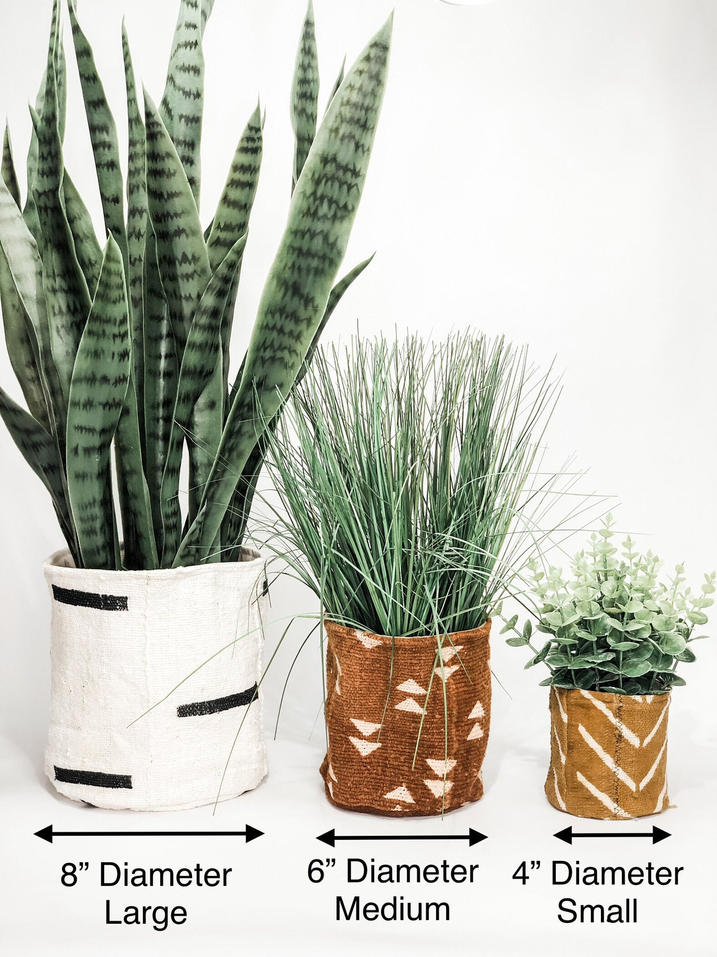 Black & White Arrow Storage Organizer: Plant Basket, Boho Farmhouse Decor