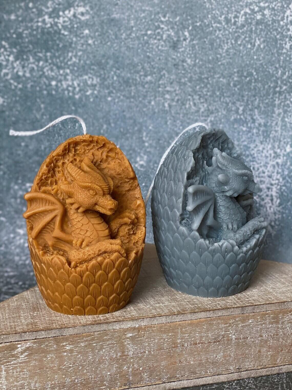 Dragon's Egg Candle - Enchanting Handmade Soy Wax Candle for a Magical Ambiance