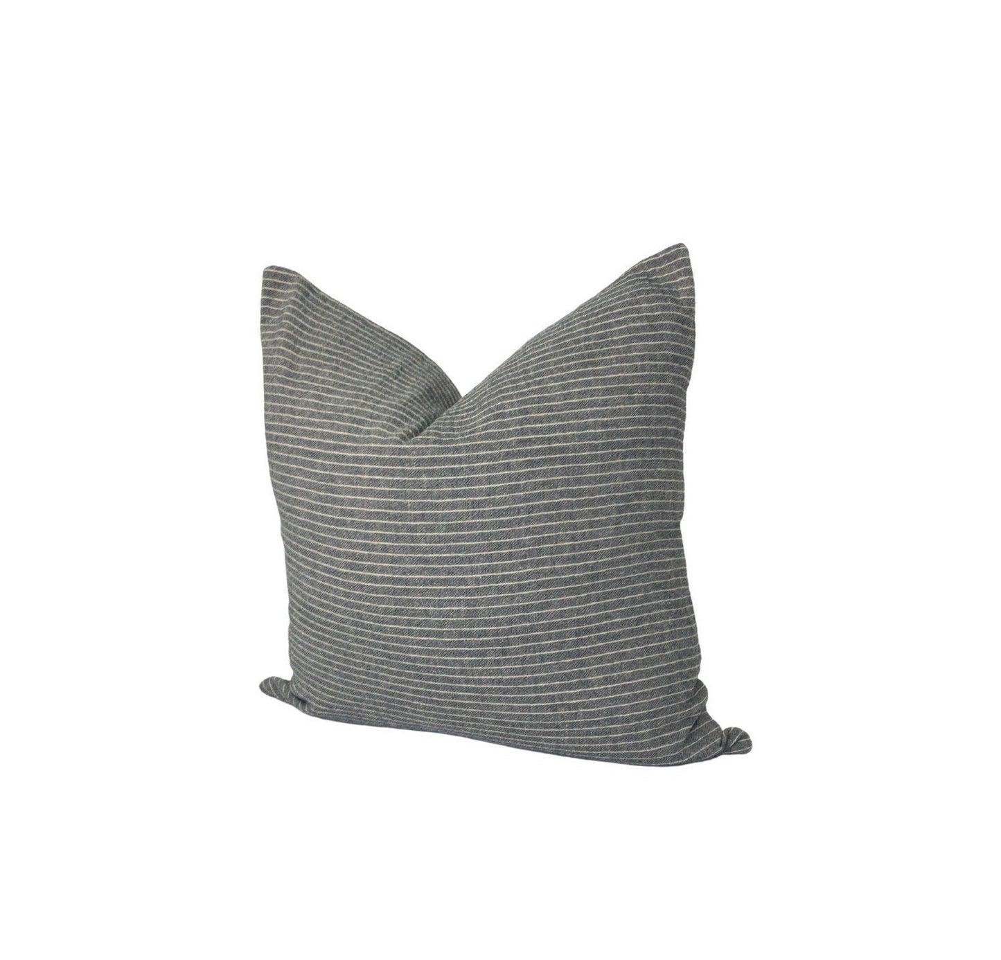 Stripe Pillow Cover: Black & White Scandinavian Accent Cushion (20x20)