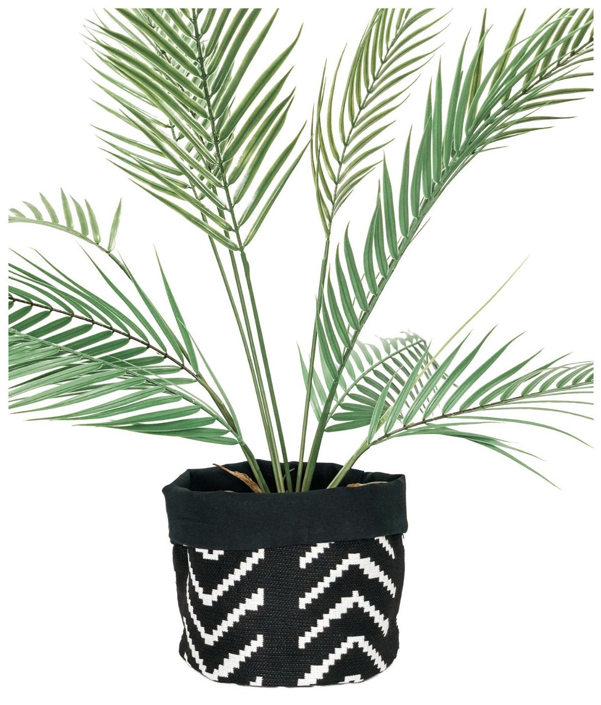 Black & White Arrow Storage Organizer: Plant Basket, Boho Farmhouse Decor