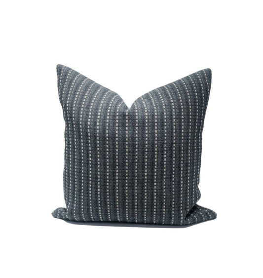 Dark Grey Pillow Cover: Modern Farmhouse Decorative Throw Pillow Accent