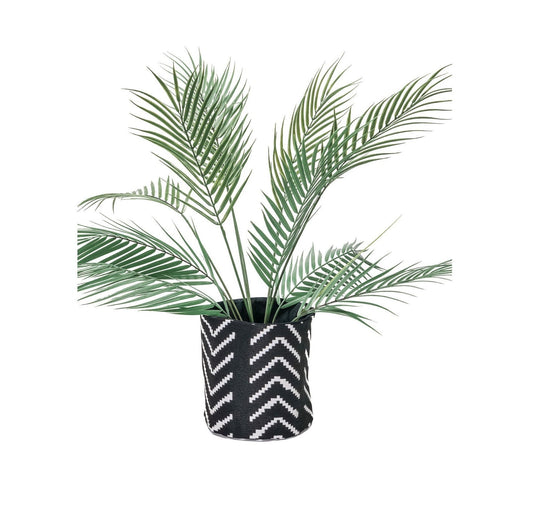 Black & White Arrow Storage Organizer: Plant Basket, Boho Farmhouse Decor